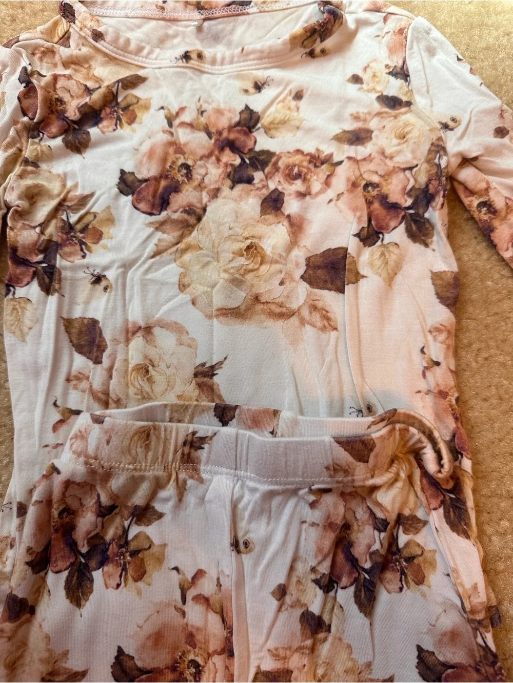 Posh Peanut Reese Floral Long-Sleeve Pajama Set